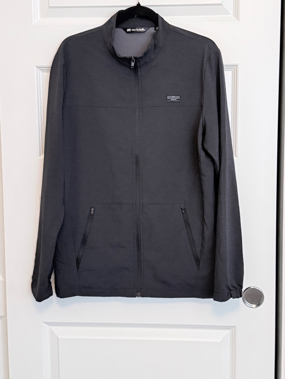 Travis Mathew Black Lightweight Full-Zip Jacket Size M